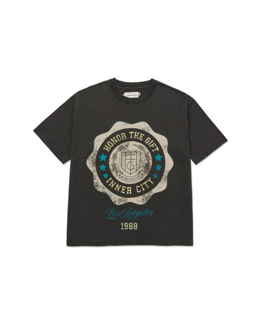 Honor The Gift Seal Logo Cotton Graphic T-Shirt