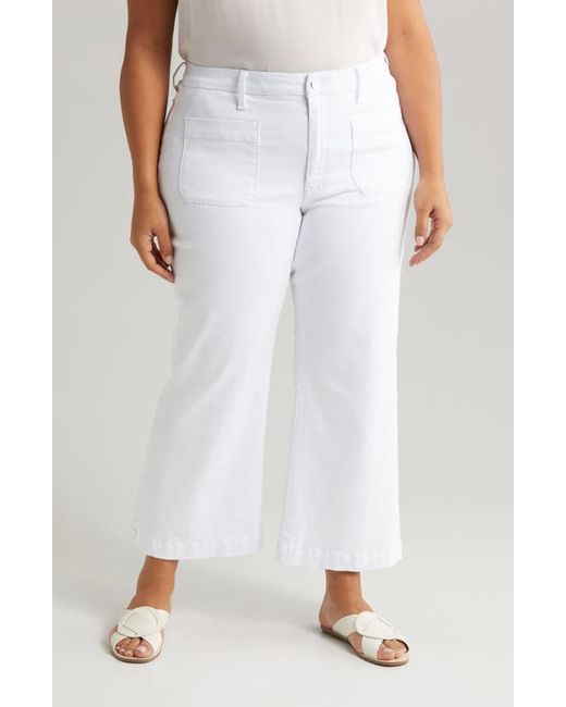 KUT from the Kloth Meg Patch Pocket High Waist Ankle Wide Leg Jeans