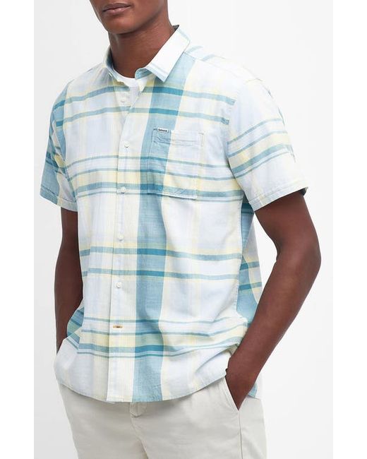 Barbour Swinton Regular Fit Plaid Short Sleeve Cotton Button-Up Shirt