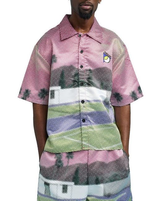 Paterson Palm Springs Oversize Short Sleeve Button-Up Shirt