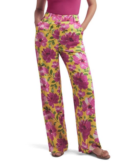 Favorite Daughter The Fiona Floral Satin Pants