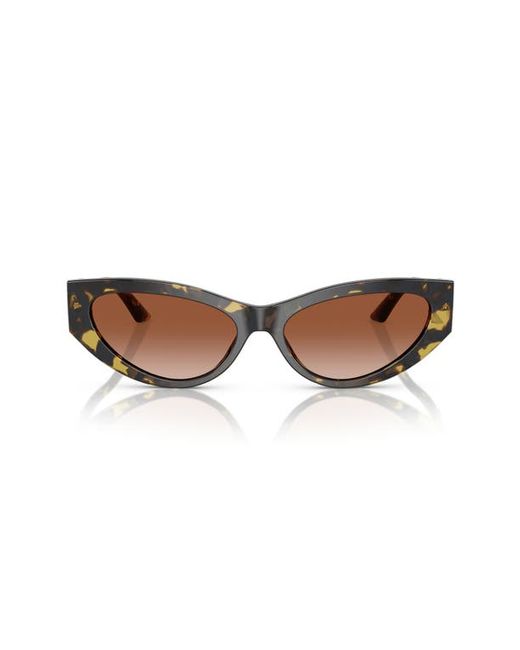 Versace Bright Greca 56mm Gradient Cat Eye Sunglasses