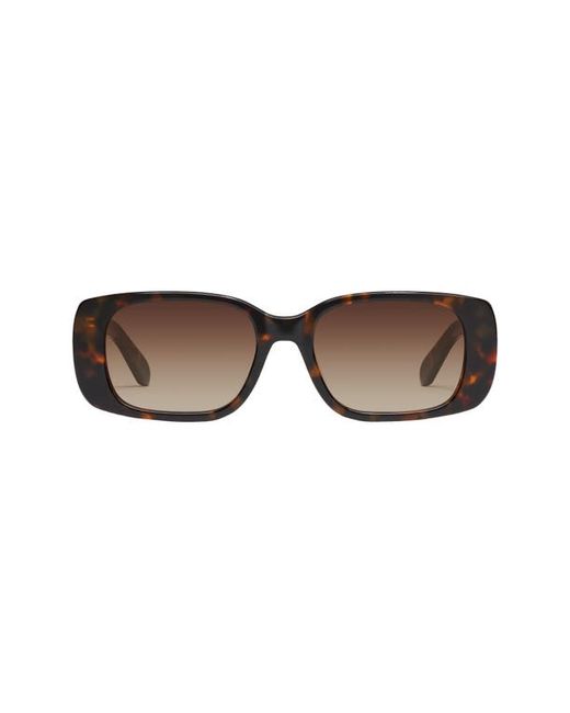 Quay Australia 39mm Gradient Square Sunglasses Neutral Tort