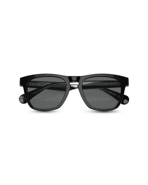 Oliver Peoples R-3 54mm Polarized Round Sunglasses