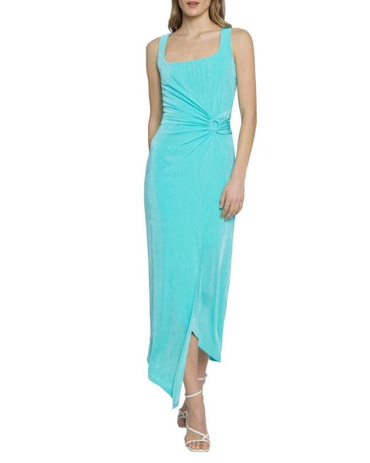 Donna Morgan For Maggy Asymmetric O-Ring Sleeveless Maxi Dress
