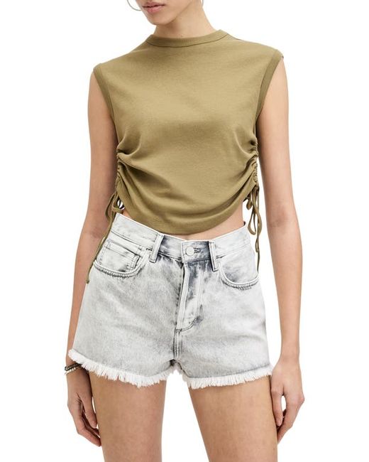 AllSaints Sonny Ruched Sleeveless Top