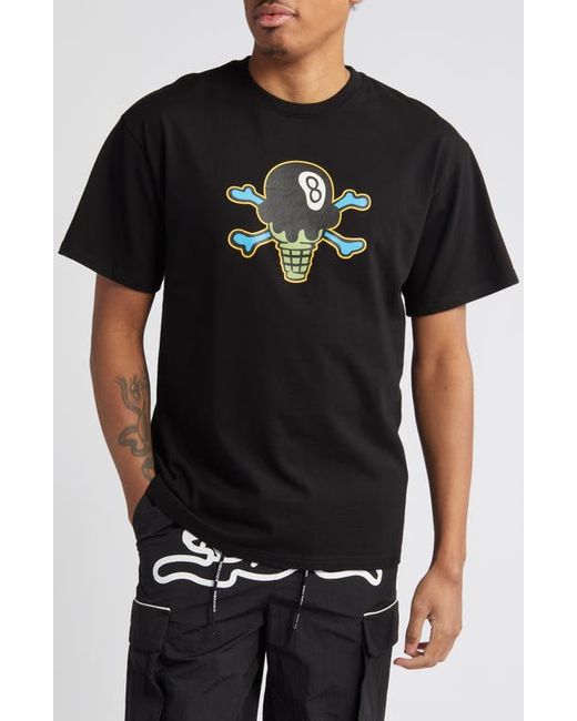 Icecream Eight-Ball Cotton Graphic T-Shirt