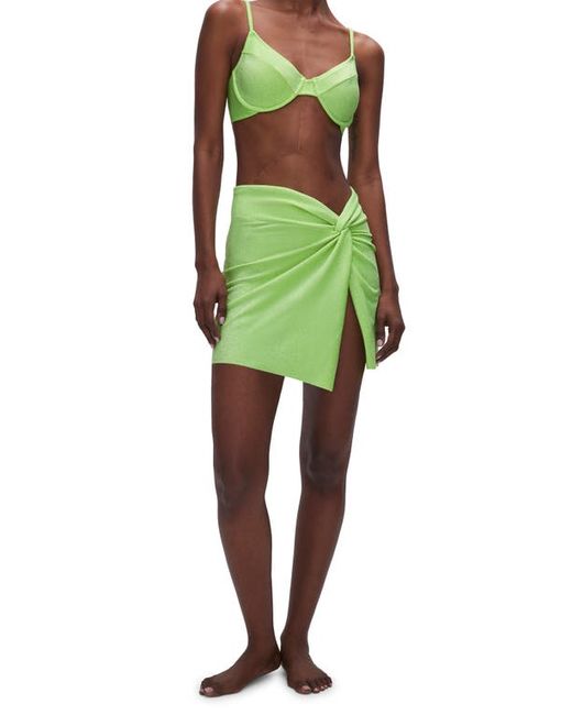 Good American Sparkle Twist Cover-Up Sarong