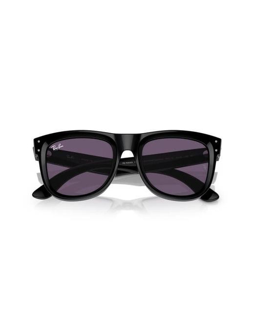 Ray-Ban Wayfarer Reverse 53mm Square Sunglasses Black/Violet