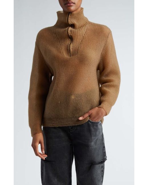 Maison Margiela Translucent Quarter Zip Sweater