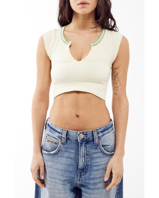 BDG Urban Outfitters Going for Gold Crop Top Cream