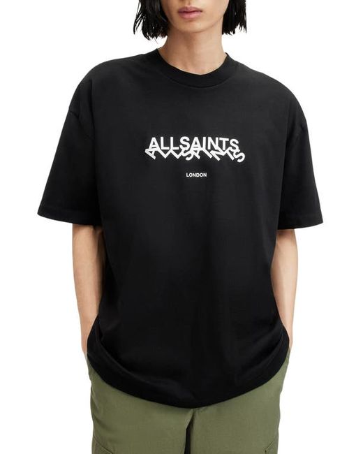 AllSaints Slanted Logo Graphic T-Shirt