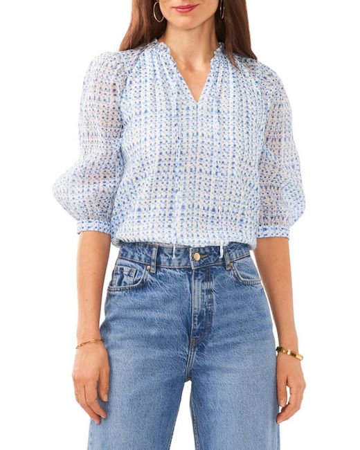 Vince Camuto Balloon Sleeve Peasant Top