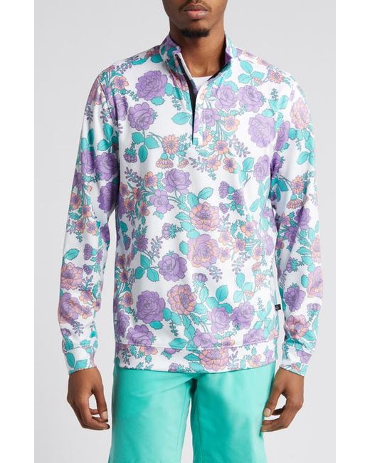Swannies Stang Floral Quarter Zip Pullover