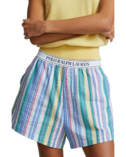 Polo Ralph Lauren Cotton Seersucker Boxer Pajama Shorts