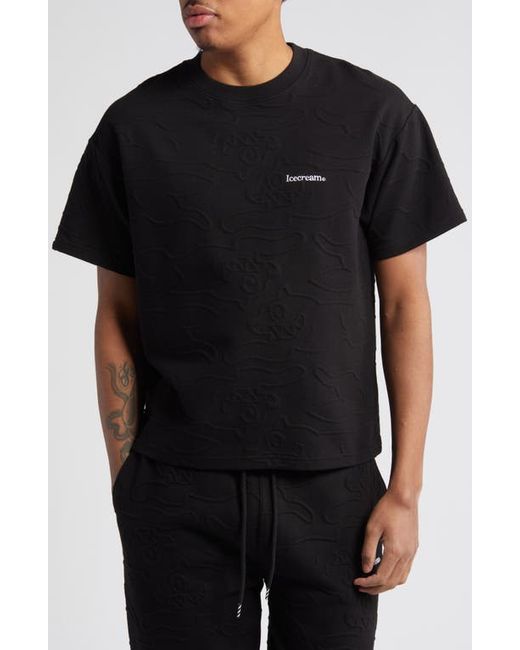 Icecream Blackened Oversize Knit T-Shirt