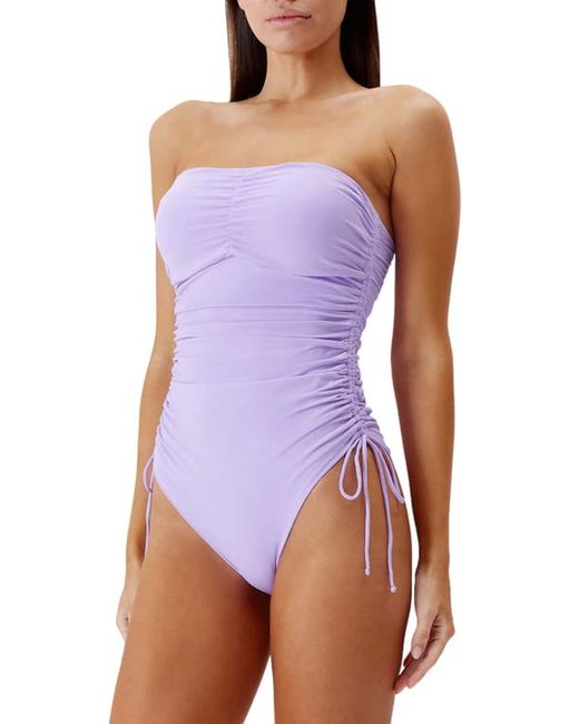 Melissa Odabash Sydney Ruched Strapless One-Piece Swimsuit
