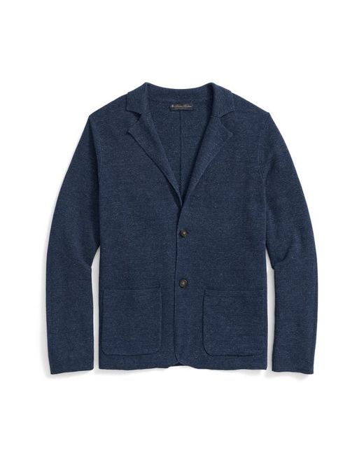 Brooks Brothers Linen Cotton Notched Lapel Cardigan