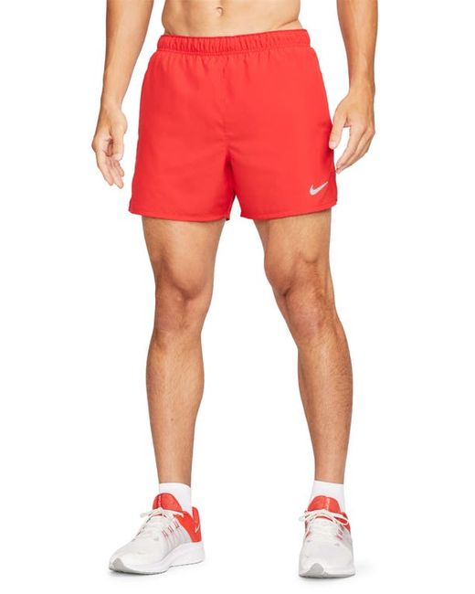 Nike Dri-FIT Challenger 5-Inch Brief Lined Shorts University Red