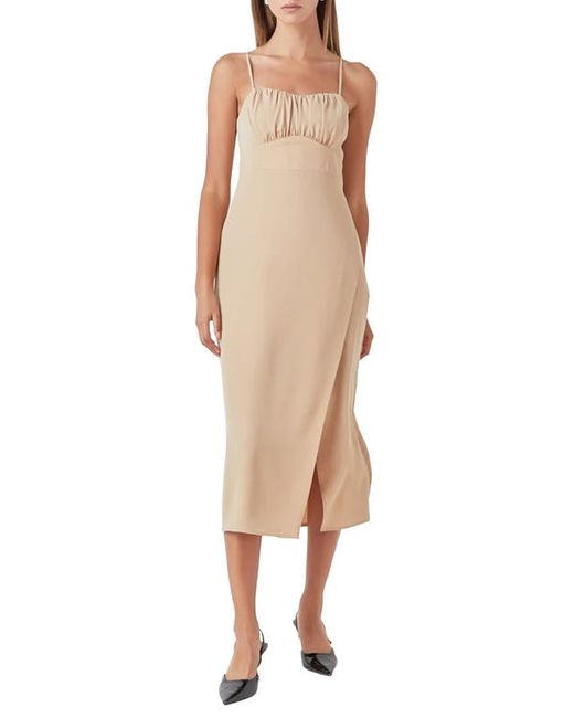 Endless Rose Ruched Bust Midi Dress