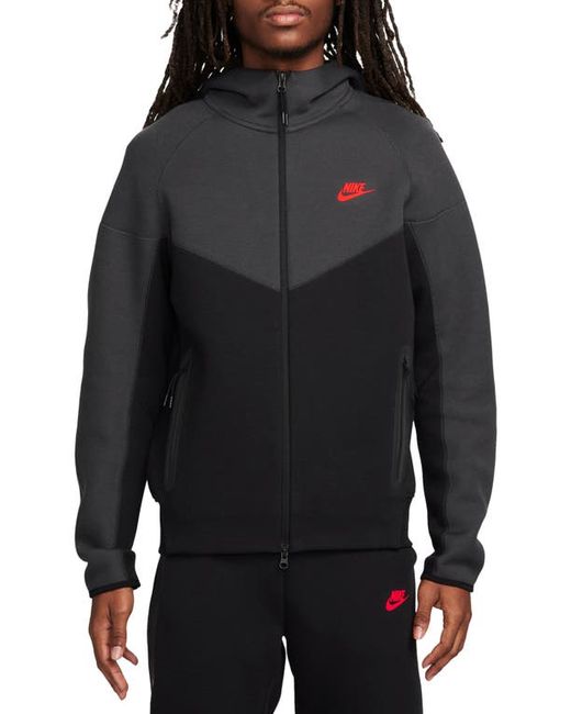 Nike Tech Fleece Windrunner Zip Hoodie Black/Dark Smoke Grey