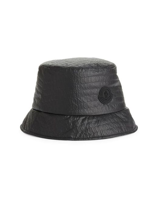 Moncler Logo Embossed Nylon Bucket Hat