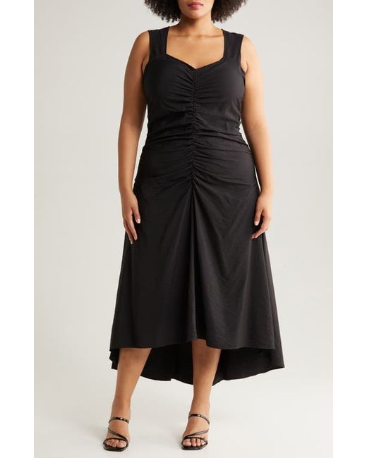 Chelsea28 Ruched High-Low Maxi Dress