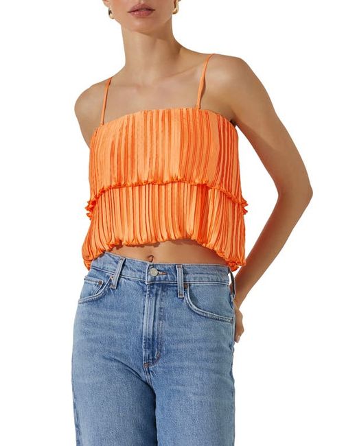 ASTR the Label Pleated Tiered Convertible Camisole