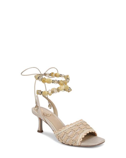 Sam Edelman Pamela Ankle Strap Sandal Linen/Light Natural