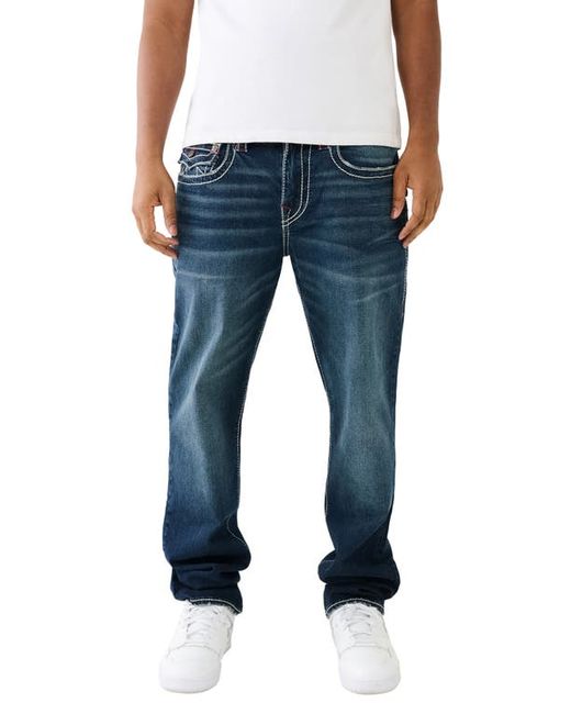 True Religion Brand Jeans Ricky Big T Flap Straight Leg Jeans