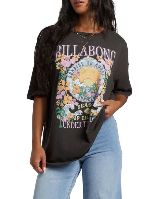 Billabong Under the Palms Oversize Cotton Graphic T-Shirt