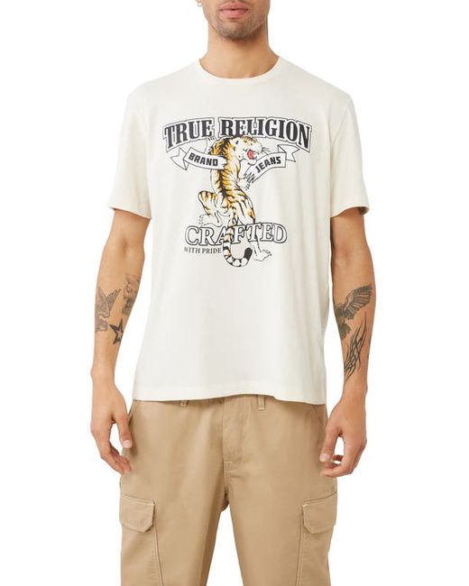 True Religion Brand Jeans Tiger Logo Cotton Graphic T-Shirt