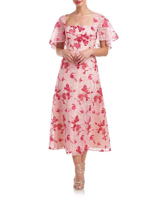 JS Collections Lola Embroidery Cocktail Dress