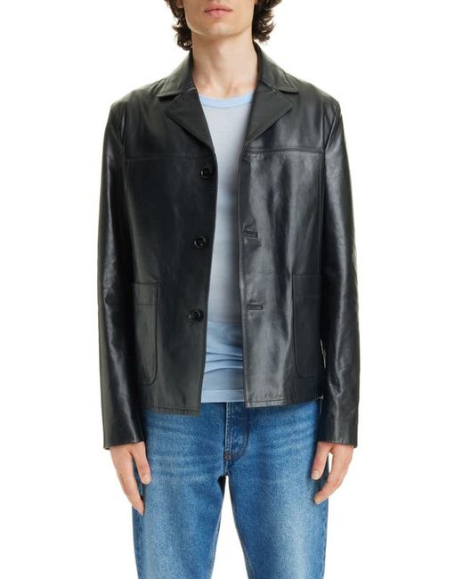 AMI Alexandre Mattiussi Leather Jacket