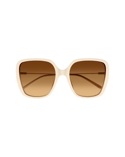 Chloé 57mm Gradient Square Sunglasses