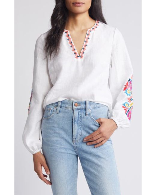 Boden Bonnie Floral Embroidered Top