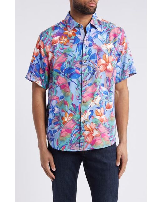 Tommy Bahama Bloomio Short Sleeve Silk Button-Up Shirt