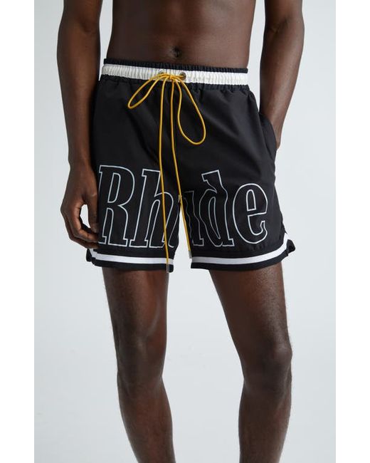 Rhude Logo Drawstring Waist Shorts