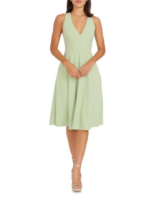 Dress the population Catalina Fit Flare Cocktail Dress