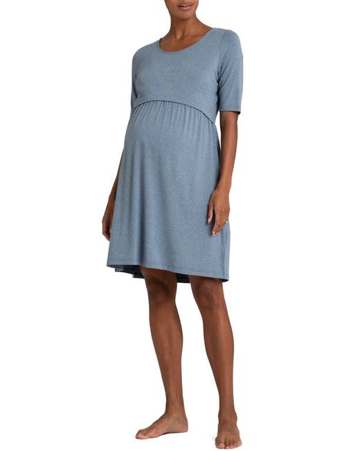 Séraphine 2-Pack Maternity/Nursing Nightgowns Navy
