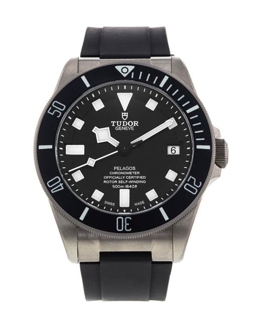 Watchfinder & Co. Watchfinder Co. Tudor Preowned 2019 Pelagos Automatic Rubber Strap Watch 42mm
