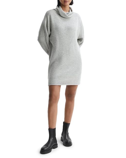 Reiss Sami Cowl Neck Long Sleeve Wool Blend Sweater Dress