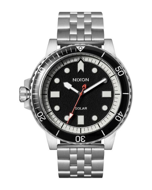 Nixon The Stinger Dive Bracelet Watch 44mm Black White
