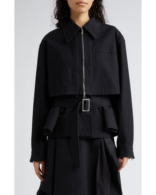 3.1 Phillip Lim Double Layer Belted Cotton Utility Jacket