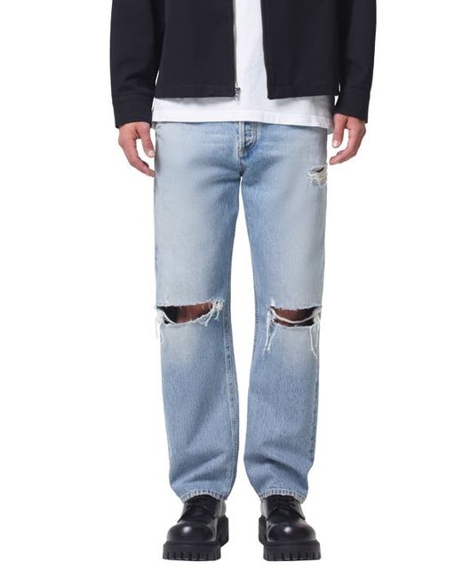 Agolde 90s Ripped Straight Leg Organic Cotton Jeans