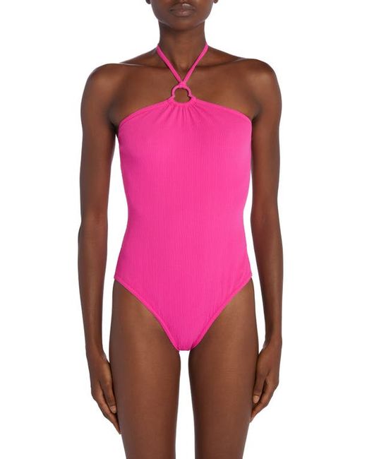 Moncler Halter One-Piece Swimsuit