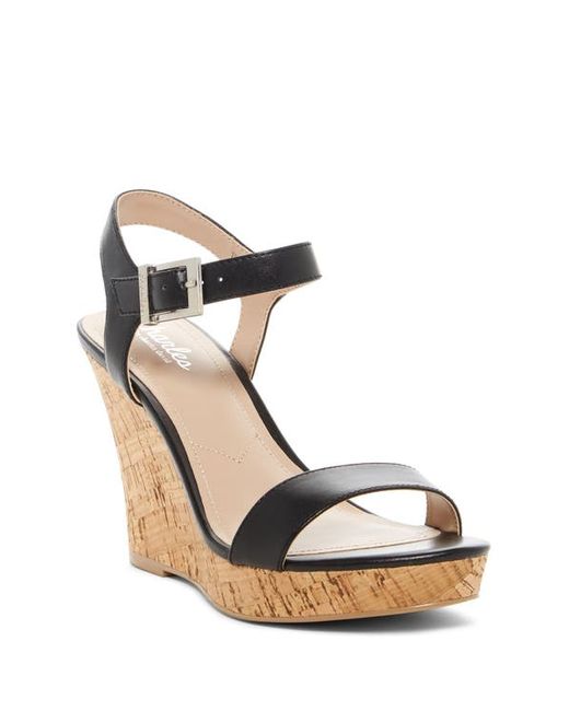 Charles by Charles David Lindy Faux Leather Wedge Sandal