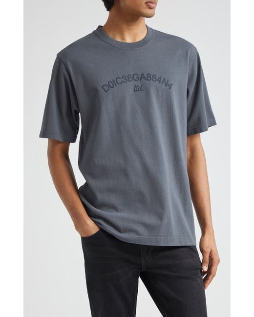 Dolce & Gabbana Numeric Logo Cotton Graphic T-Shirt