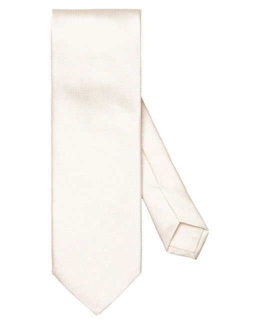 Eton Solid Herringbone Silk Tie