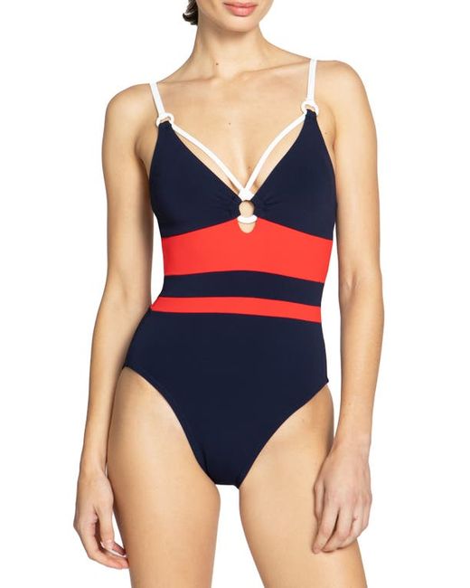 Robin Piccone Babe Triangle One-Piece Swimsuit